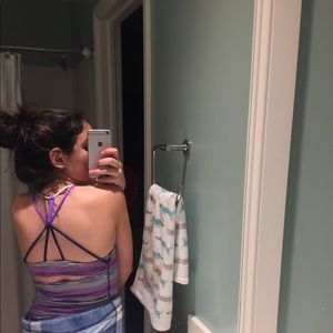 Ivviva striped work out top